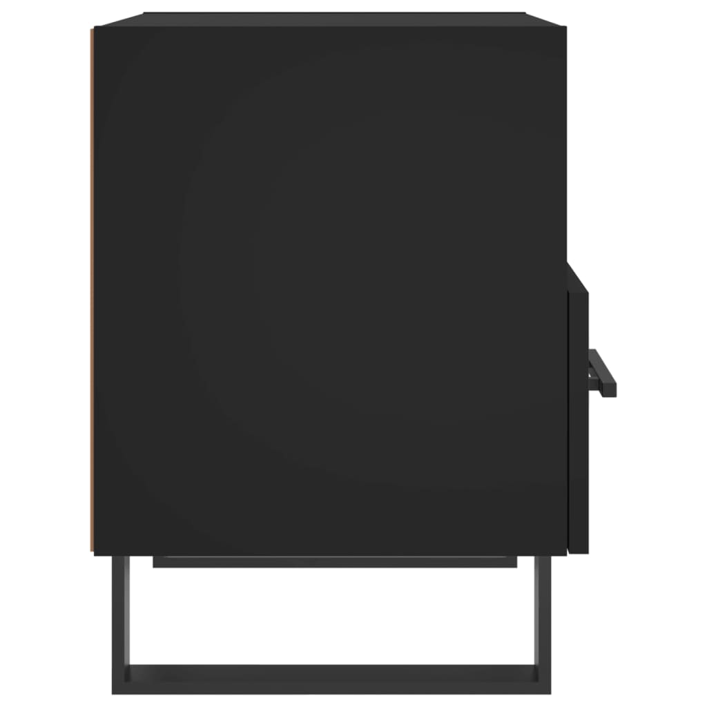 Bedside Cabinets 2 pcs Black 40x35x47.5 cm Engineered Wood