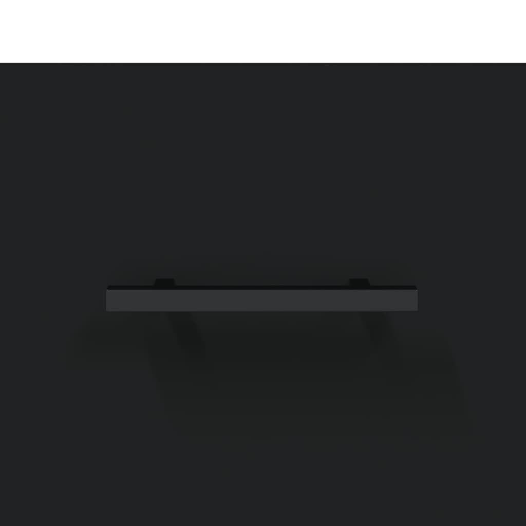 Bedside Cabinets 2 pcs Black 40x35x47.5 cm Engineered Wood