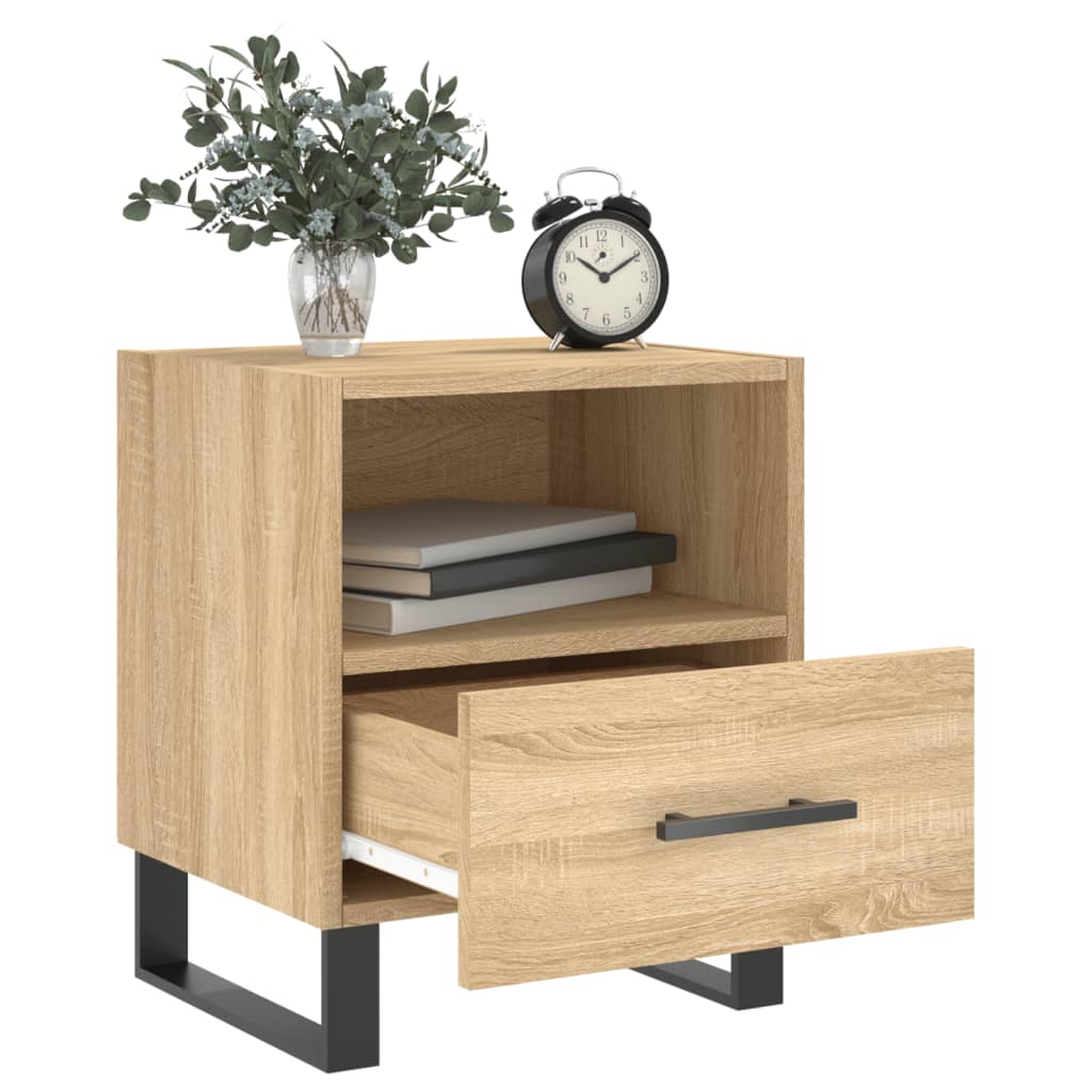 Bedside Cabinet Sonoma Oak 40x35x47.5 cm Engineered Wood