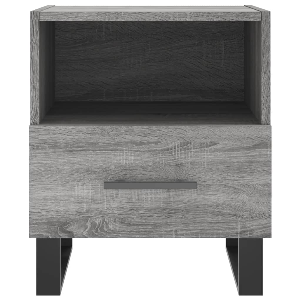 Bedside Cabinet Grey Sonoma 40x35x47.5 cm Engineered Wood
