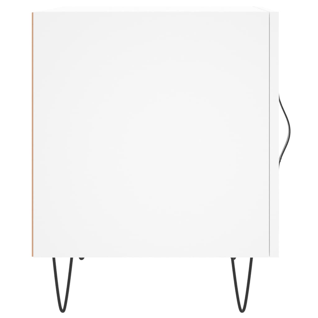 Bedside Cabinet White 40x40x50 cm Engineered Wood