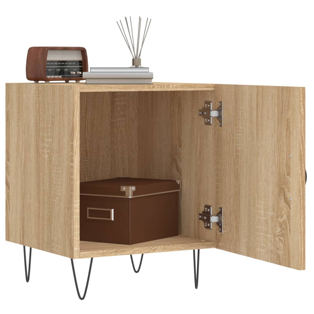 Bedside Cabinet Sonoma Oak 40x40x50 cm Engineered Wood