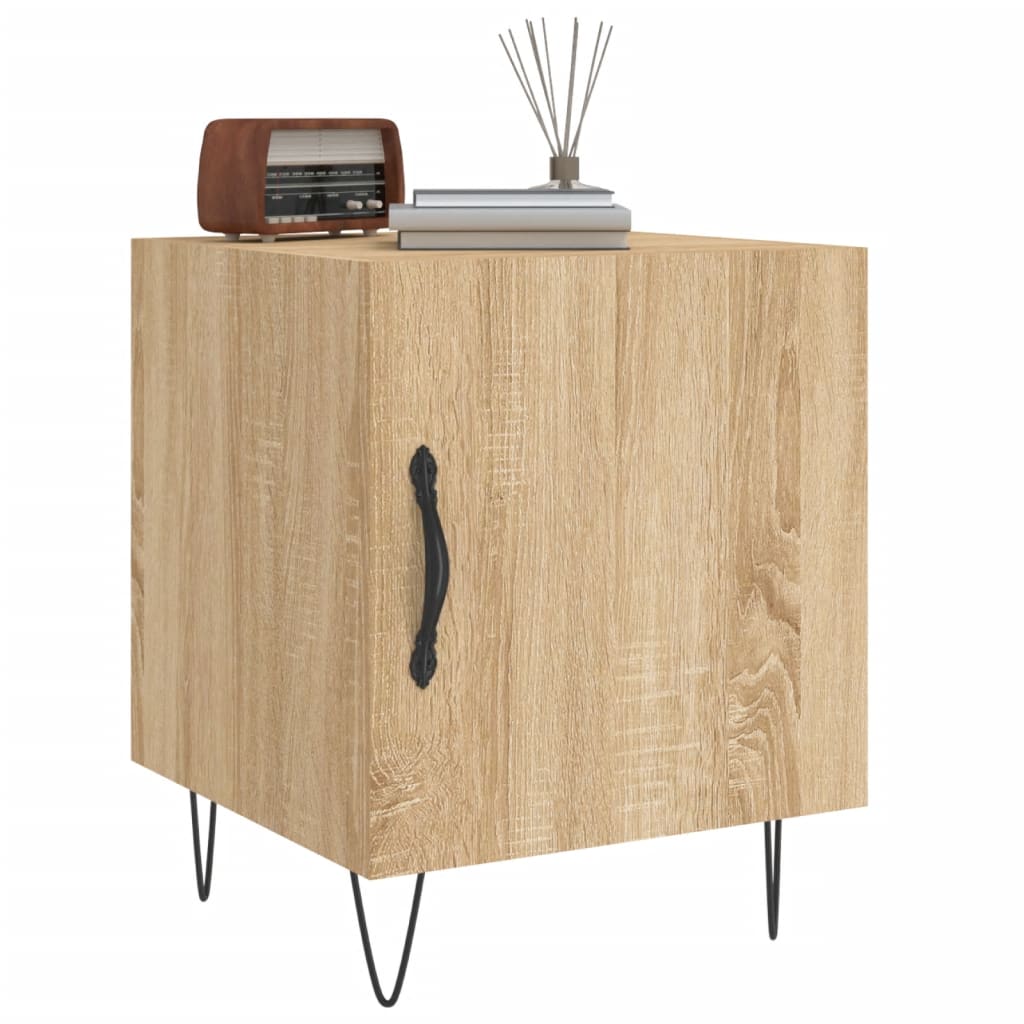 Bedside Cabinet Sonoma Oak 40x40x50 cm Engineered Wood