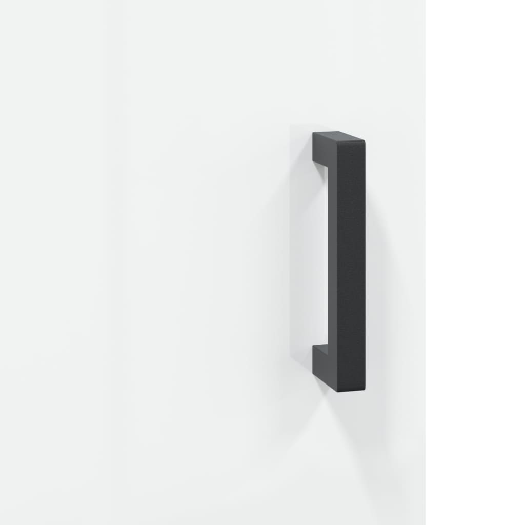 Bedside Cabinets 2 pcs High Gloss White 40x40x50 cm Engineered Wood