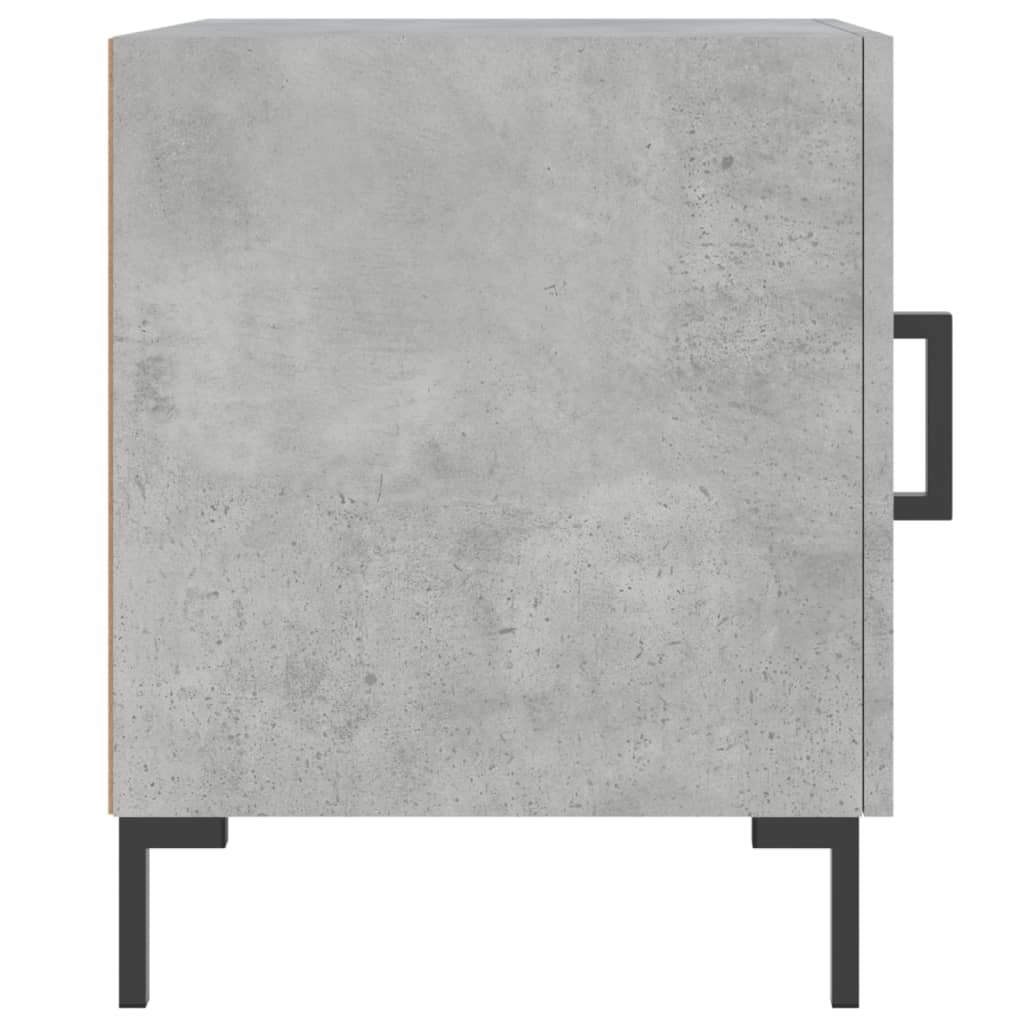 Bedside Cabinets 2 pcs Concrete Grey 40x40x50 cm Engineered Wood