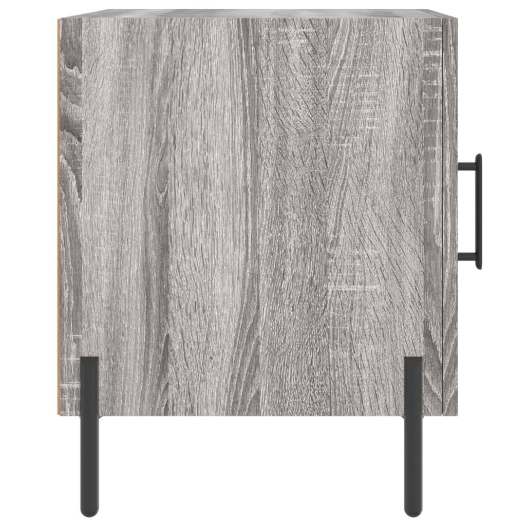 Bedside Cabinet Grey Sonoma 40x40x50 cm Engineered Wood