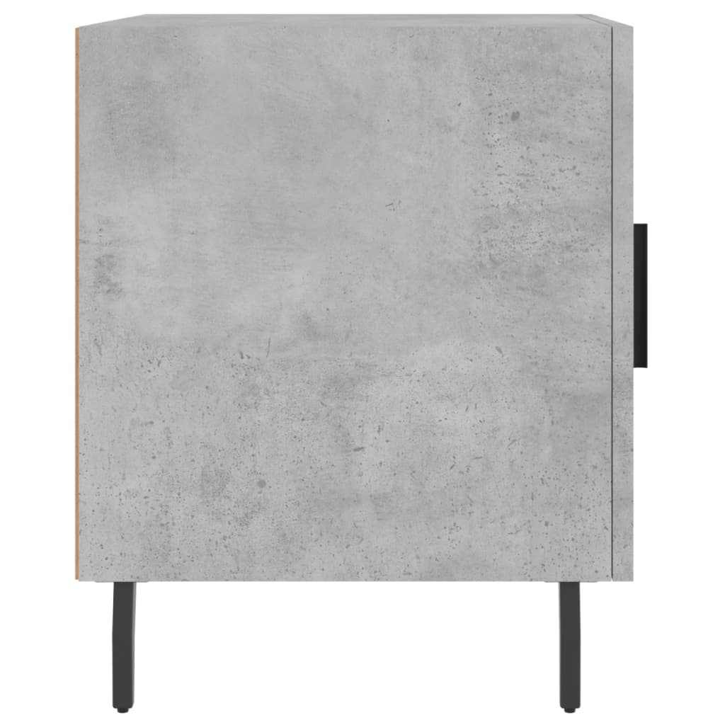 Bedside Cabinets 2 pcs Concrete Grey 40x40x50 cm Engineered Wood
