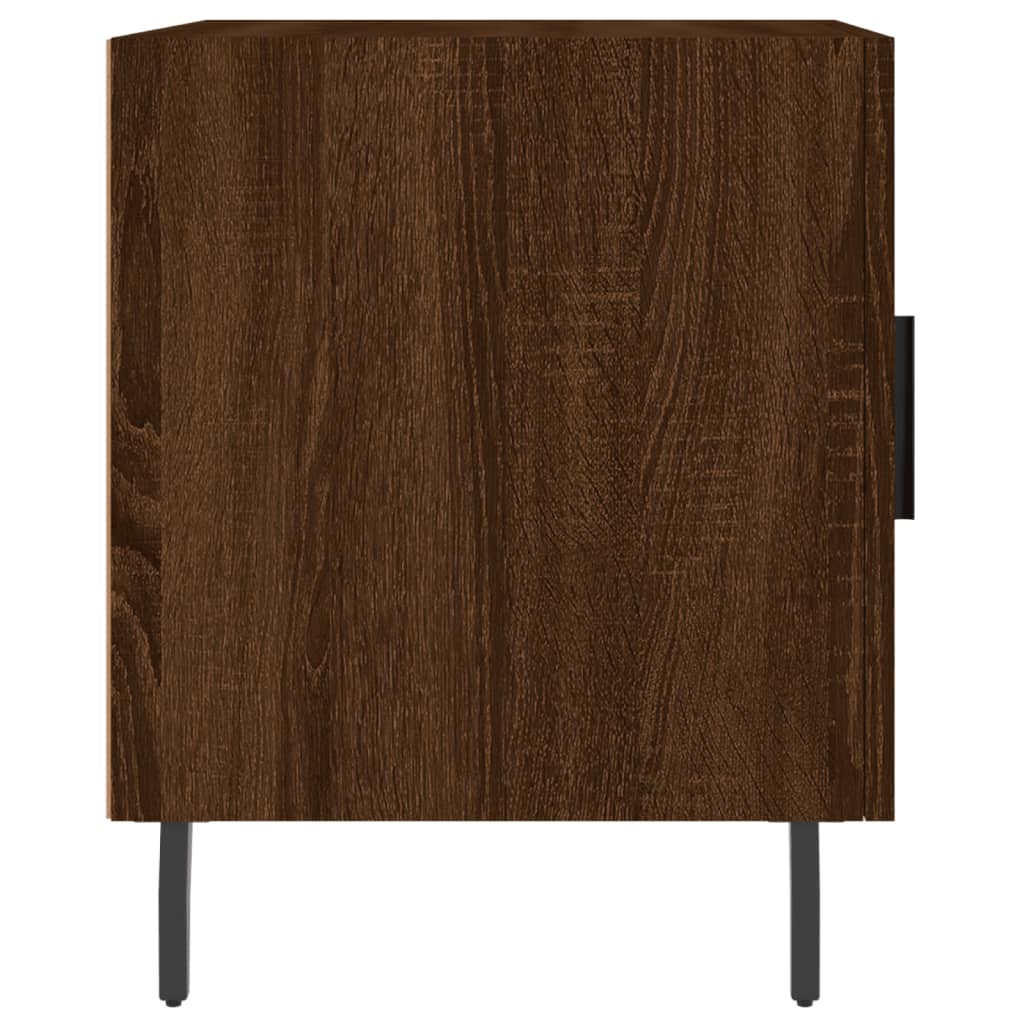 Bedside Cabinets 2 pcs Brown Oak 40x40x50 cm Engineered Wood