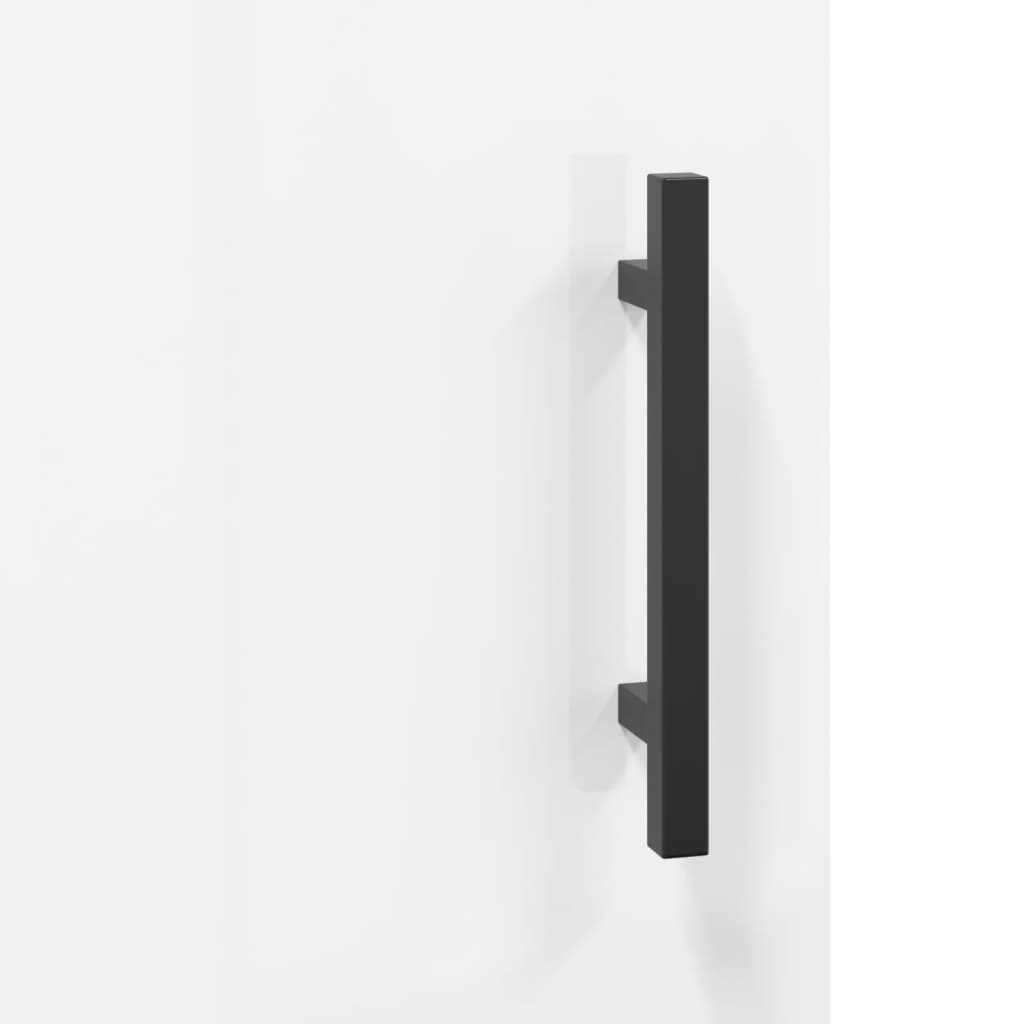 Bedside Cabinet High Gloss White 40x40x50 cm Engineered Wood