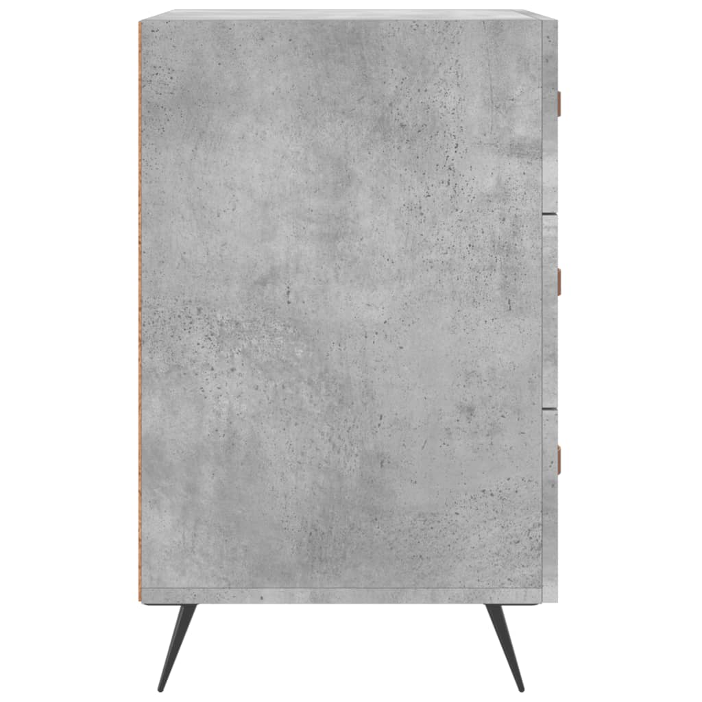 Bedside Cabinet Concrete Grey 40x40x66 cm Engineered Wood