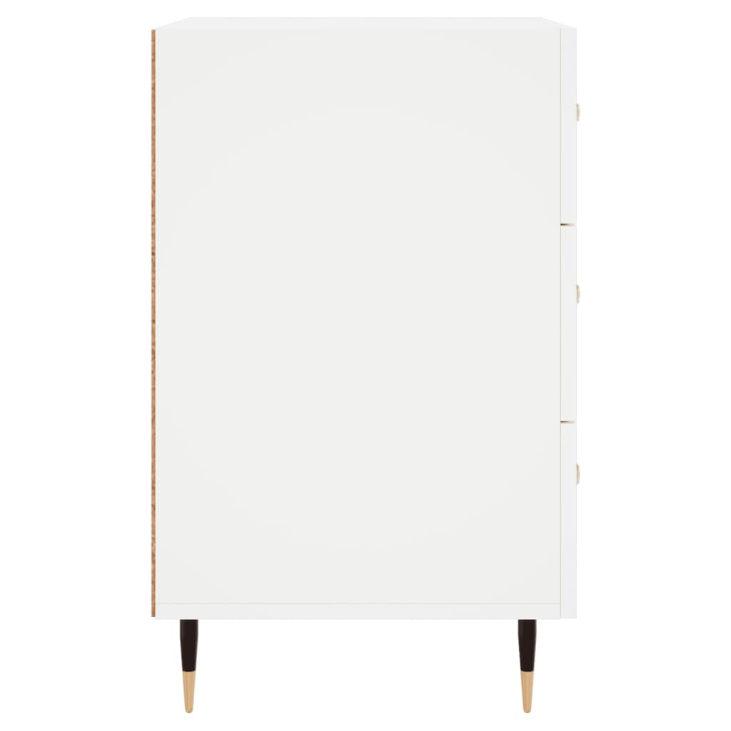 Bedside Cabinet White 40x40x66 cm Engineered Wood
