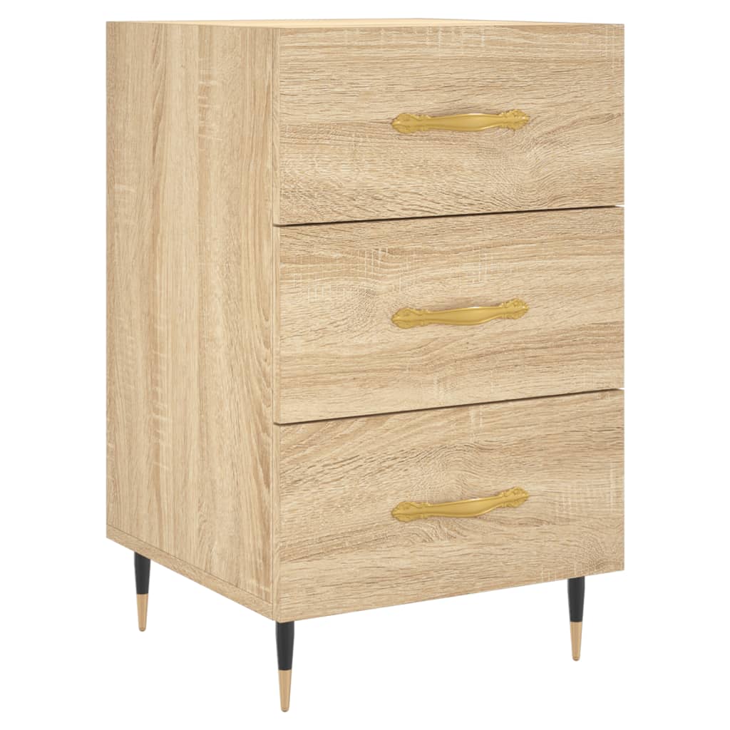 Bedside Cabinet Sonoma Oak 40x40x66 cm Engineered Wood