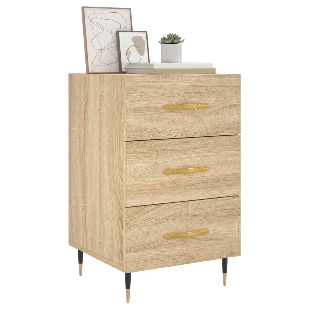 Bedside Cabinet Sonoma Oak 40x40x66 cm Engineered Wood