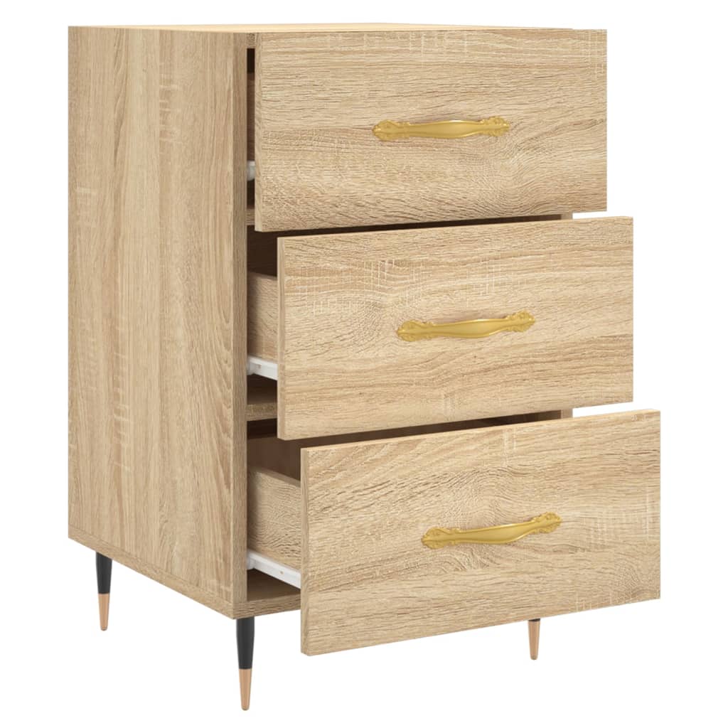 Bedside Cabinet Sonoma Oak 40x40x66 cm Engineered Wood