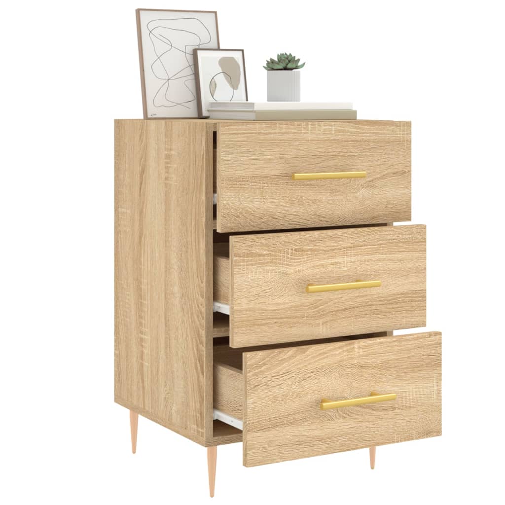 Bedside Cabinet Sonoma Oak 40x40x66 cm Engineered Wood