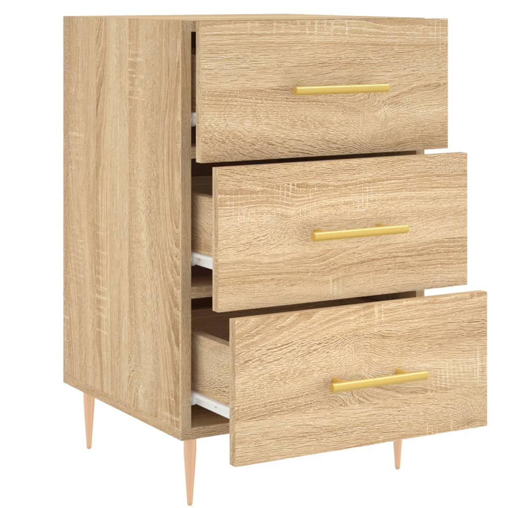 Bedside Cabinet Sonoma Oak 40x40x66 cm Engineered Wood