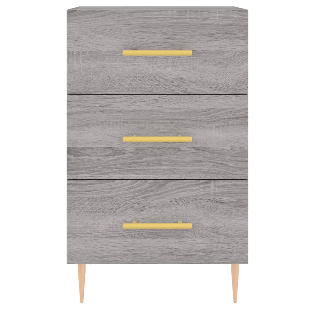 Bedside Cabinet Grey Sonoma 40x40x66 cm Engineered Wood