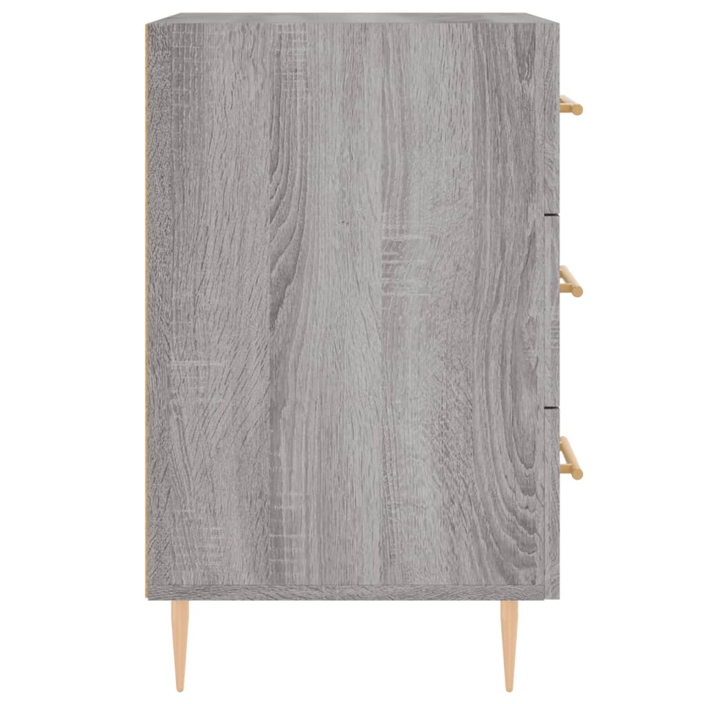 Bedside Cabinet Grey Sonoma 40x40x66 cm Engineered Wood