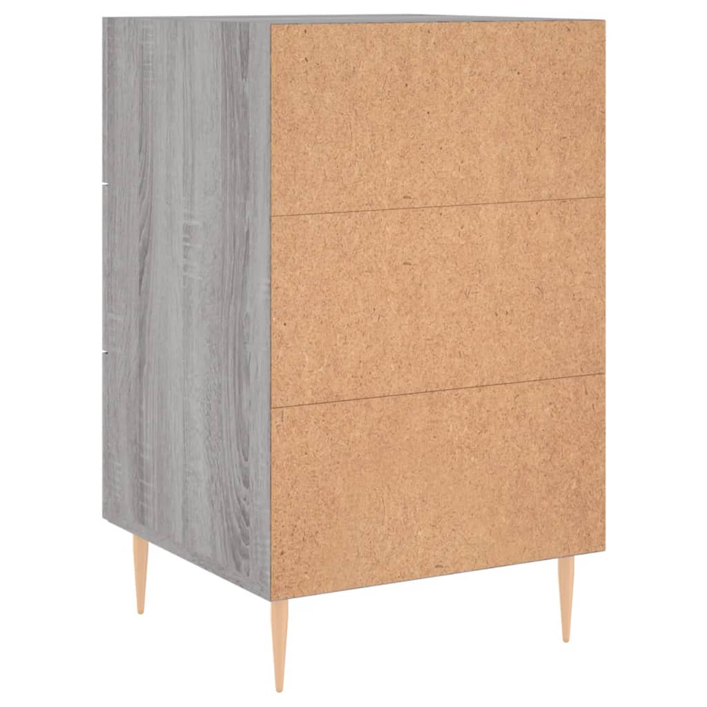Bedside Cabinet Grey Sonoma 40x40x66 cm Engineered Wood