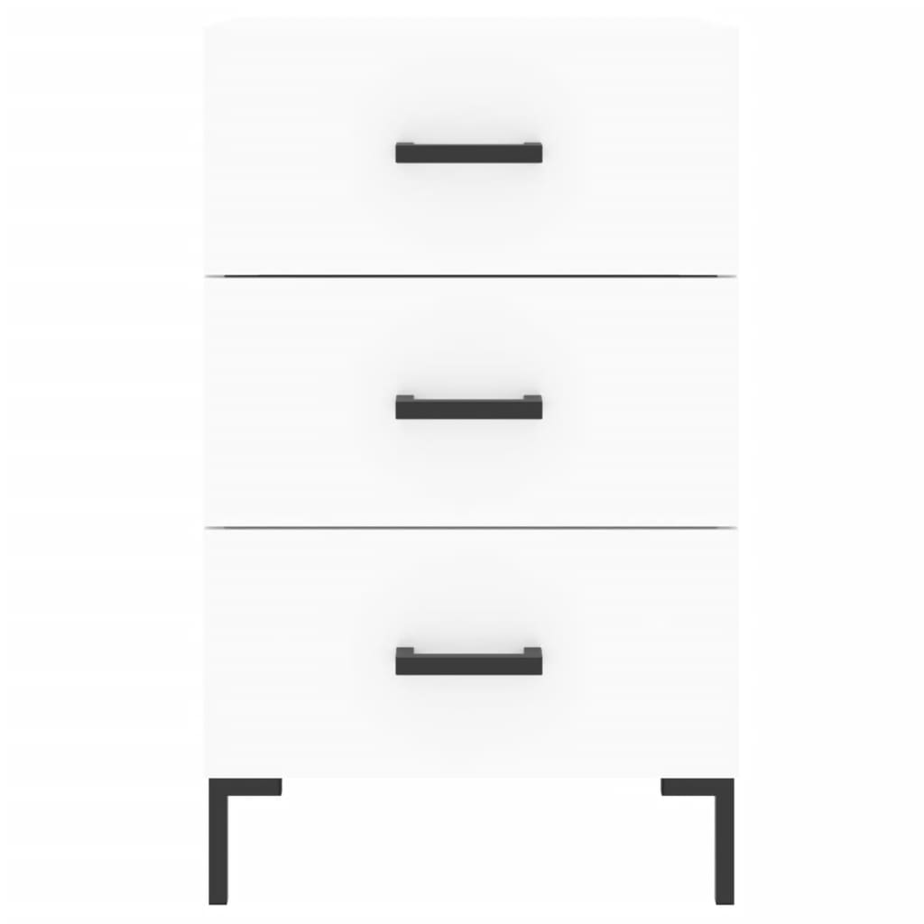 Bedside Cabinet White 40x40x66 cm Engineered Wood