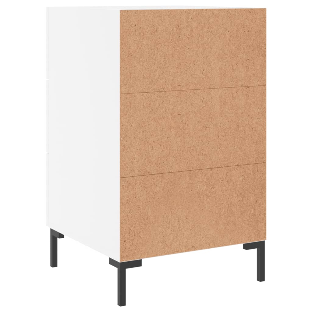 Bedside Cabinet White 40x40x66 cm Engineered Wood