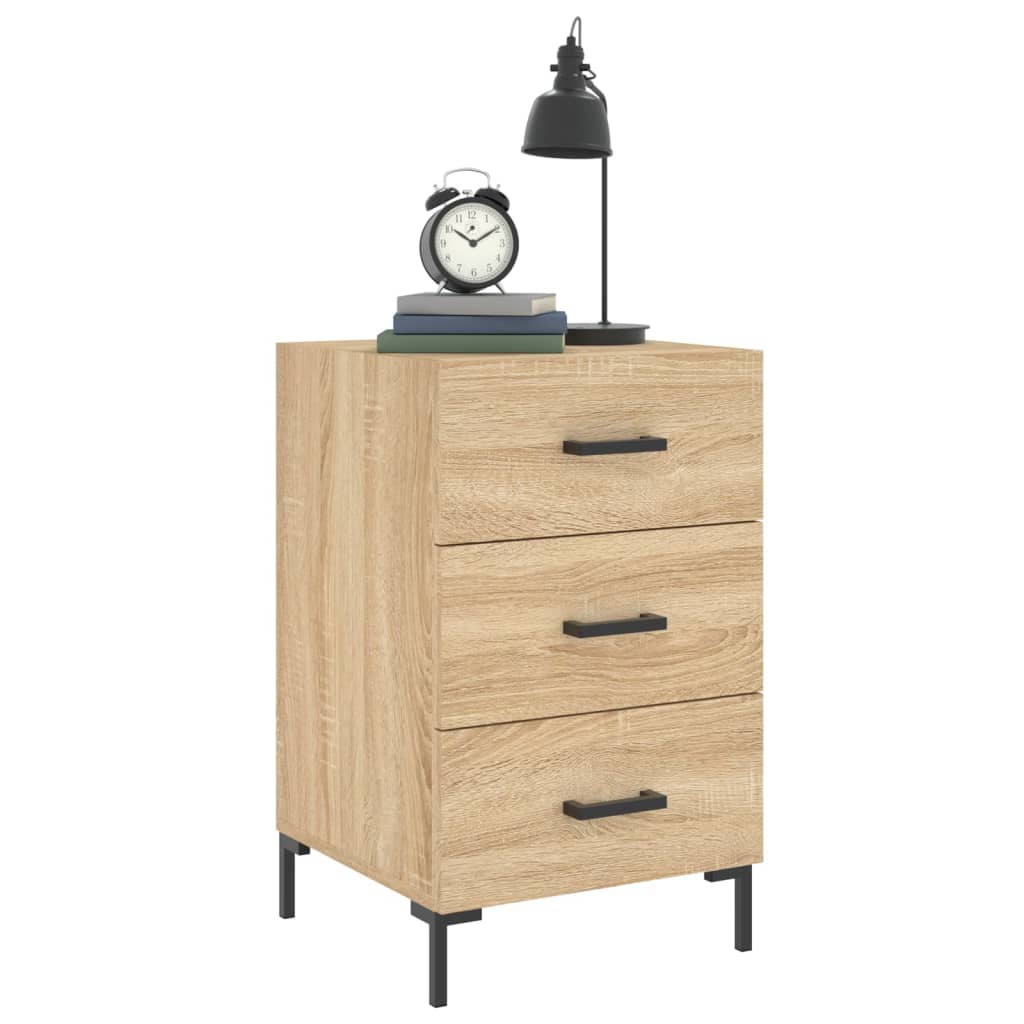 Bedside Cabinet Sonoma Oak 40x40x66 cm Engineered Wood