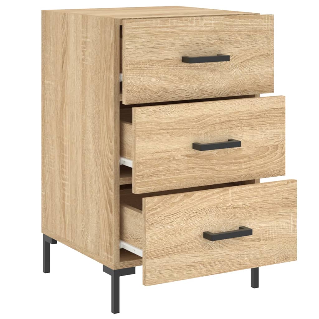Bedside Cabinet Sonoma Oak 40x40x66 cm Engineered Wood