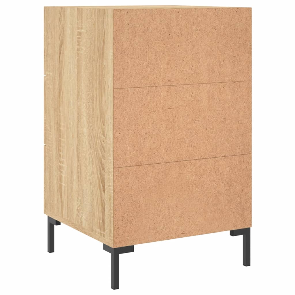 Bedside Cabinet Sonoma Oak 40x40x66 cm Engineered Wood