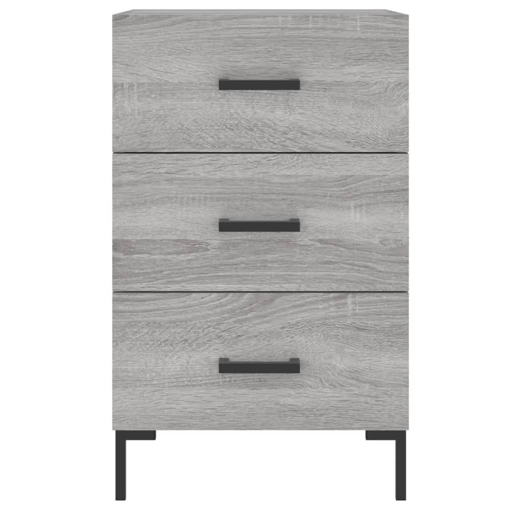 Bedside Cabinet Grey Sonoma 40x40x66 cm Engineered Wood