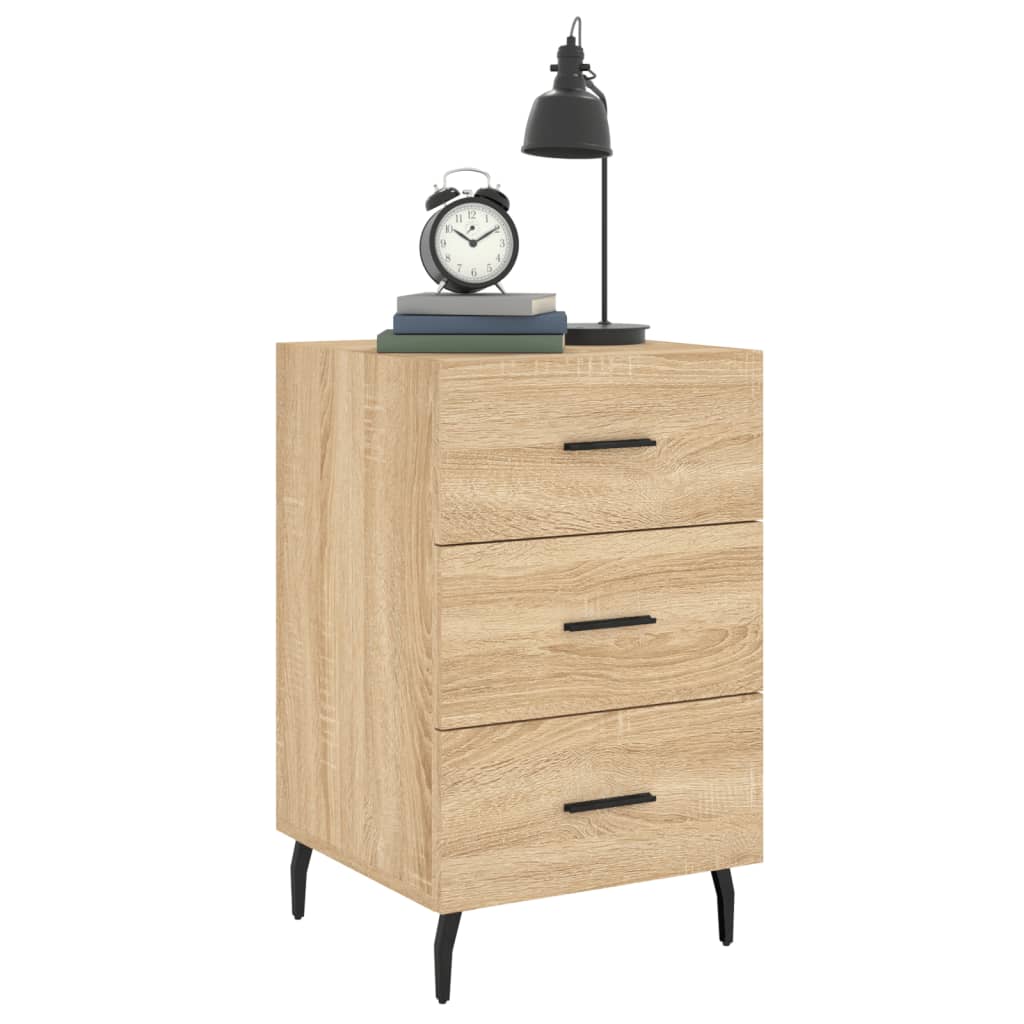 Bedside Cabinet Sonoma Oak 40x40x66 cm Engineered Wood