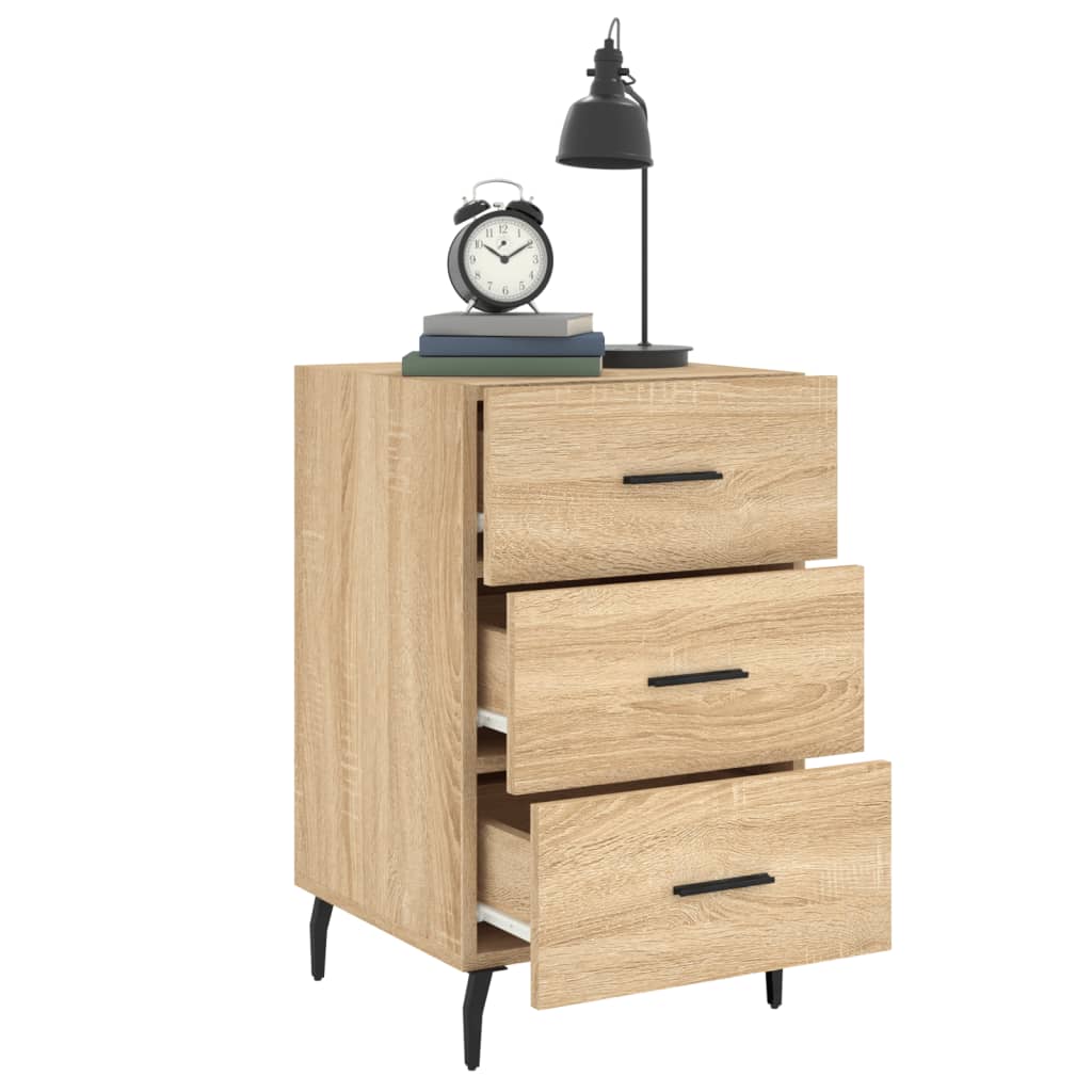 Bedside Cabinet Sonoma Oak 40x40x66 cm Engineered Wood
