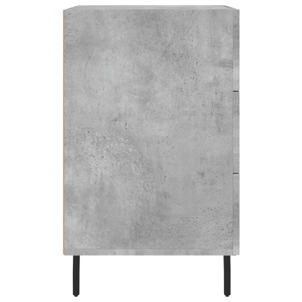 Bedside Cabinet Concrete Grey 40x40x66 cm Engineered Wood