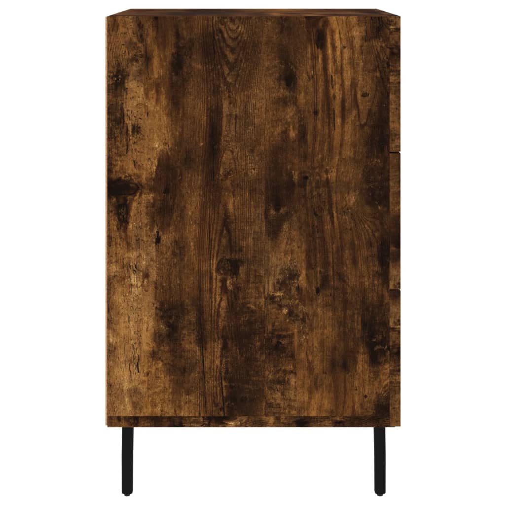 Bedside Cabinet Smoked Oak 40x40x66 cm Engineered Wood