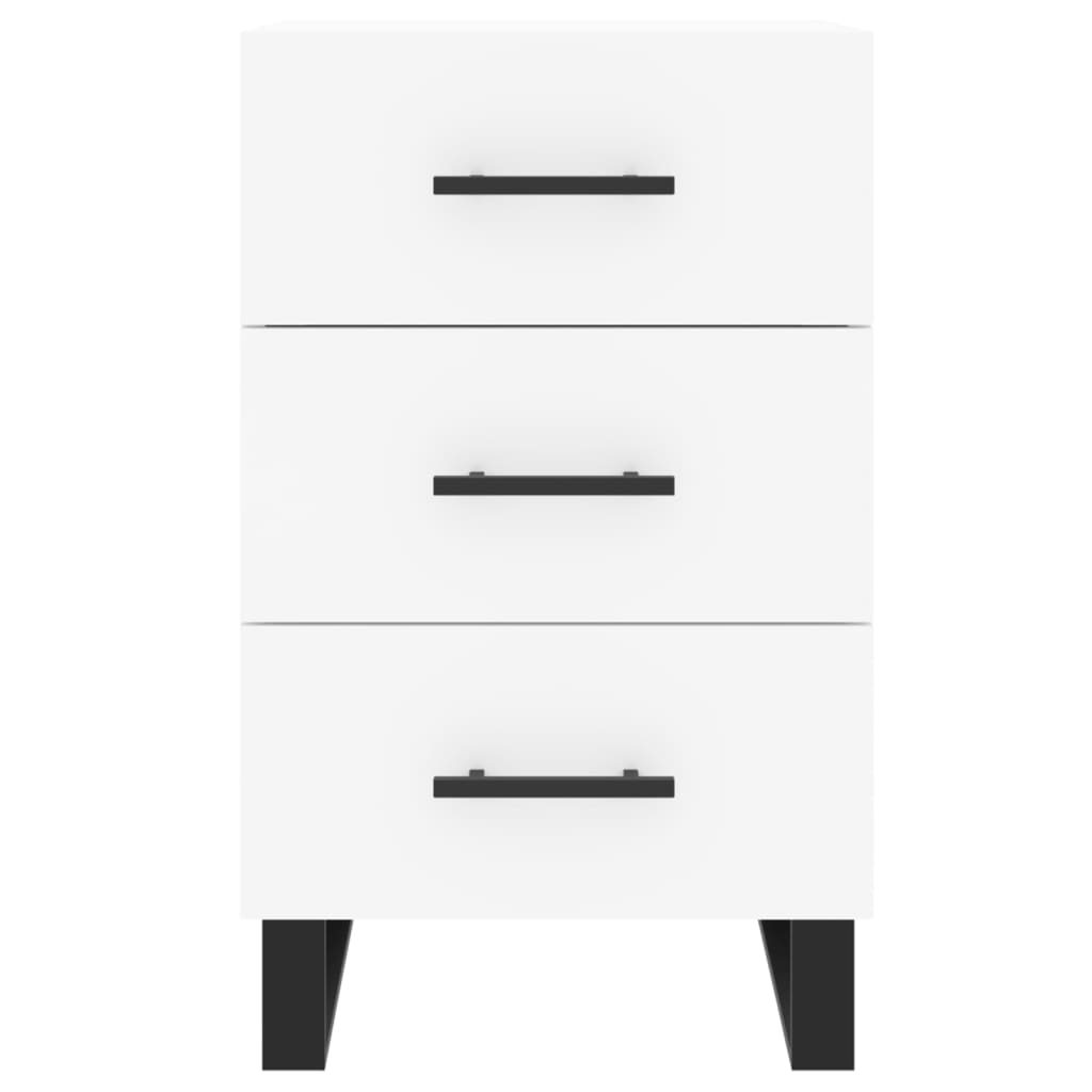 Bedside Cabinet White 40x40x66 cm Engineered Wood