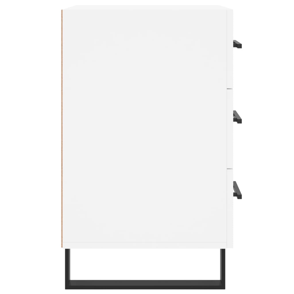 Bedside Cabinet White 40x40x66 cm Engineered Wood