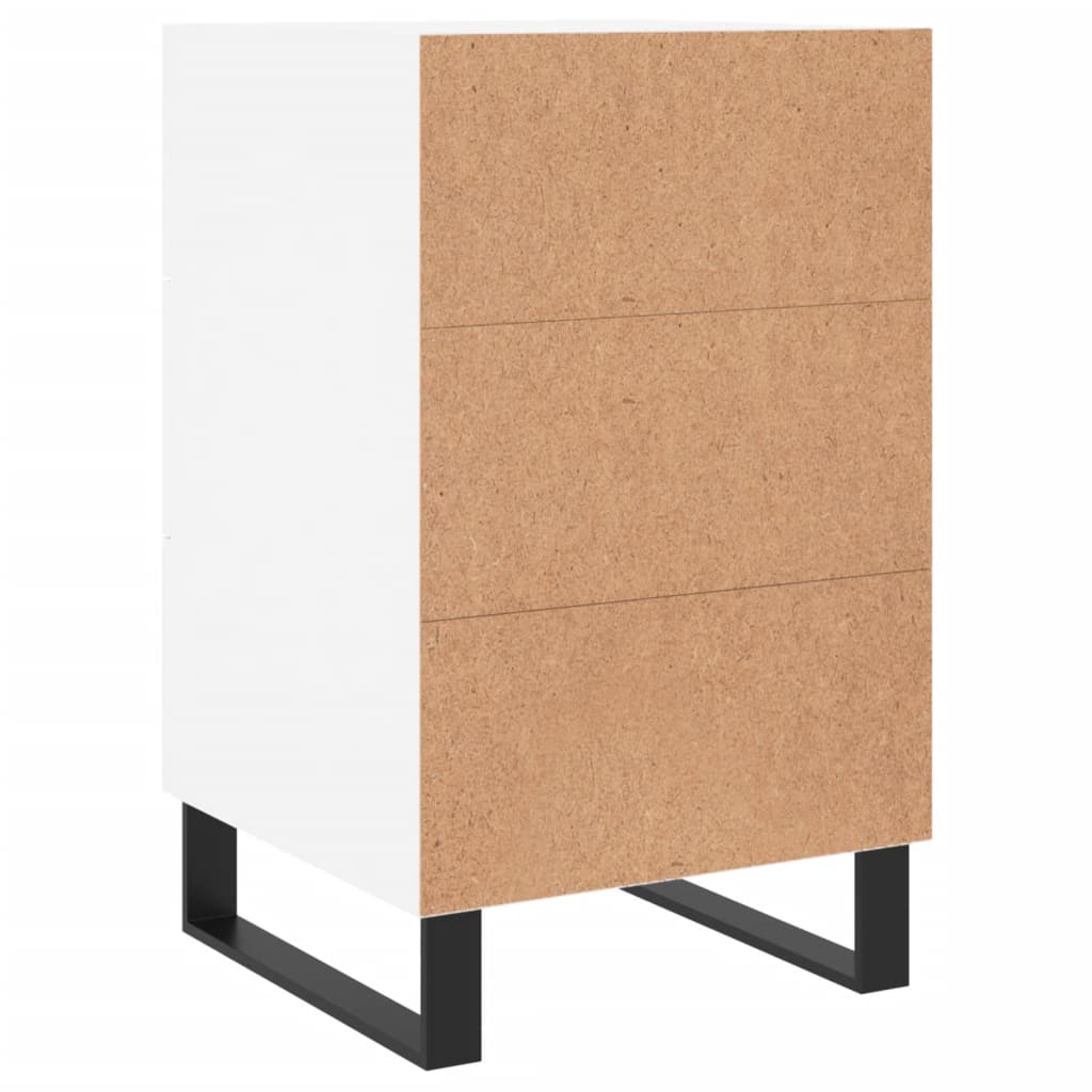 Bedside Cabinet White 40x40x66 cm Engineered Wood