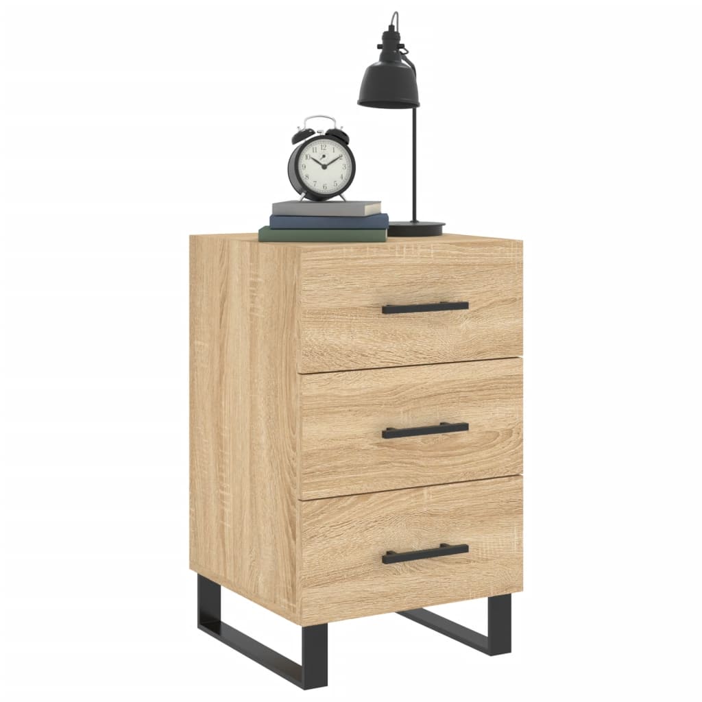 Bedside Cabinet Sonoma Oak 40x40x66 cm Engineered Wood