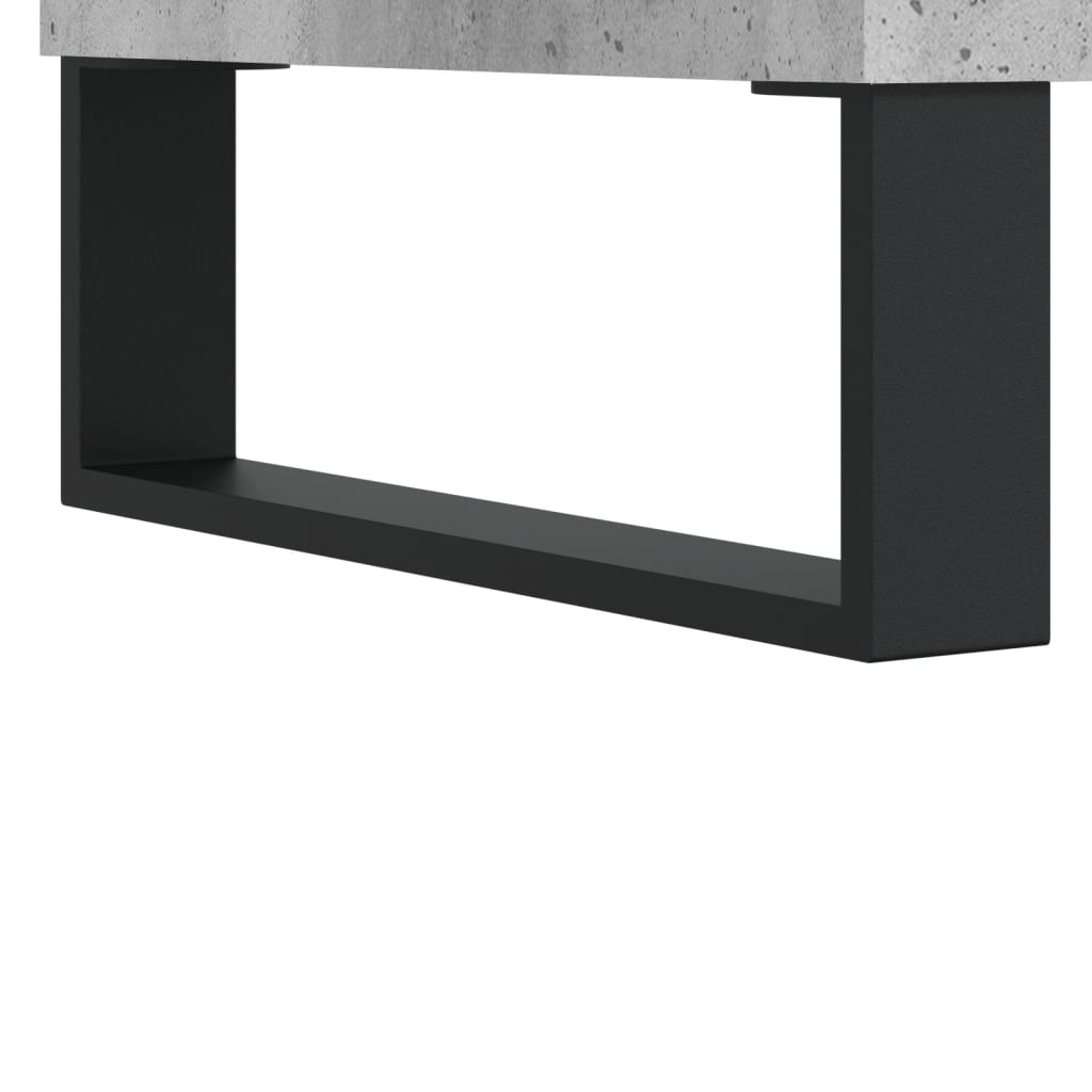 Bedside Cabinet Concrete Grey 40x40x66 cm Engineered Wood