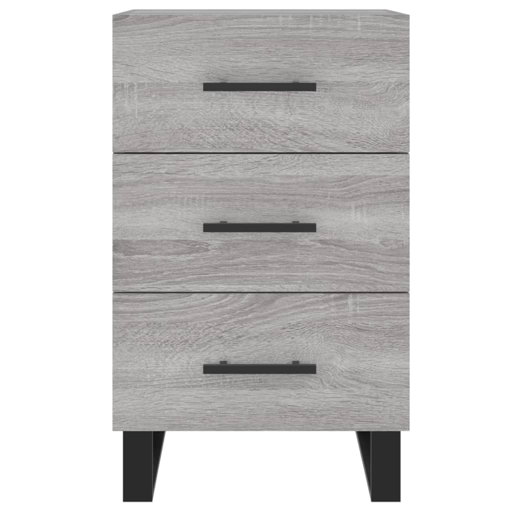 Bedside Cabinet Grey Sonoma 40x40x66 cm Engineered Wood