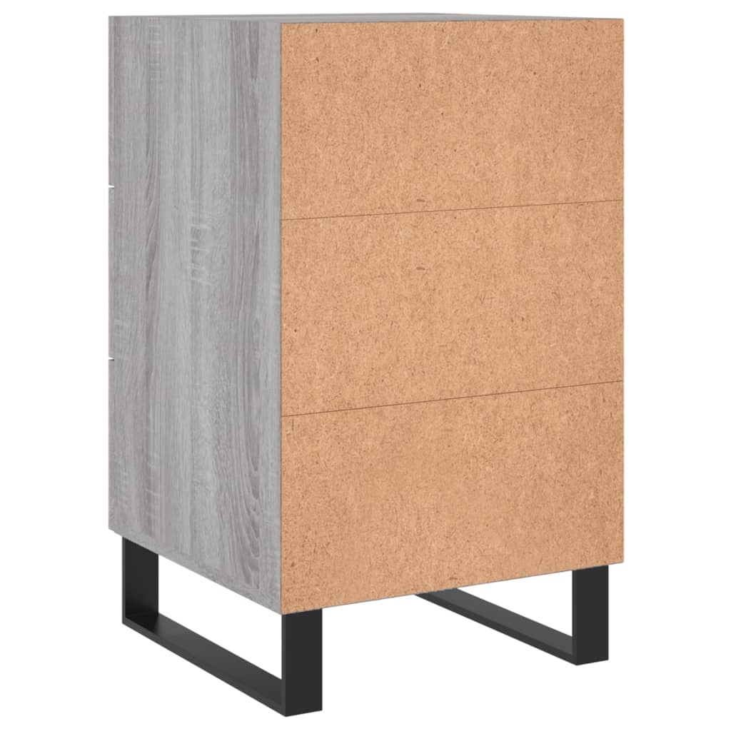 Bedside Cabinet Grey Sonoma 40x40x66 cm Engineered Wood