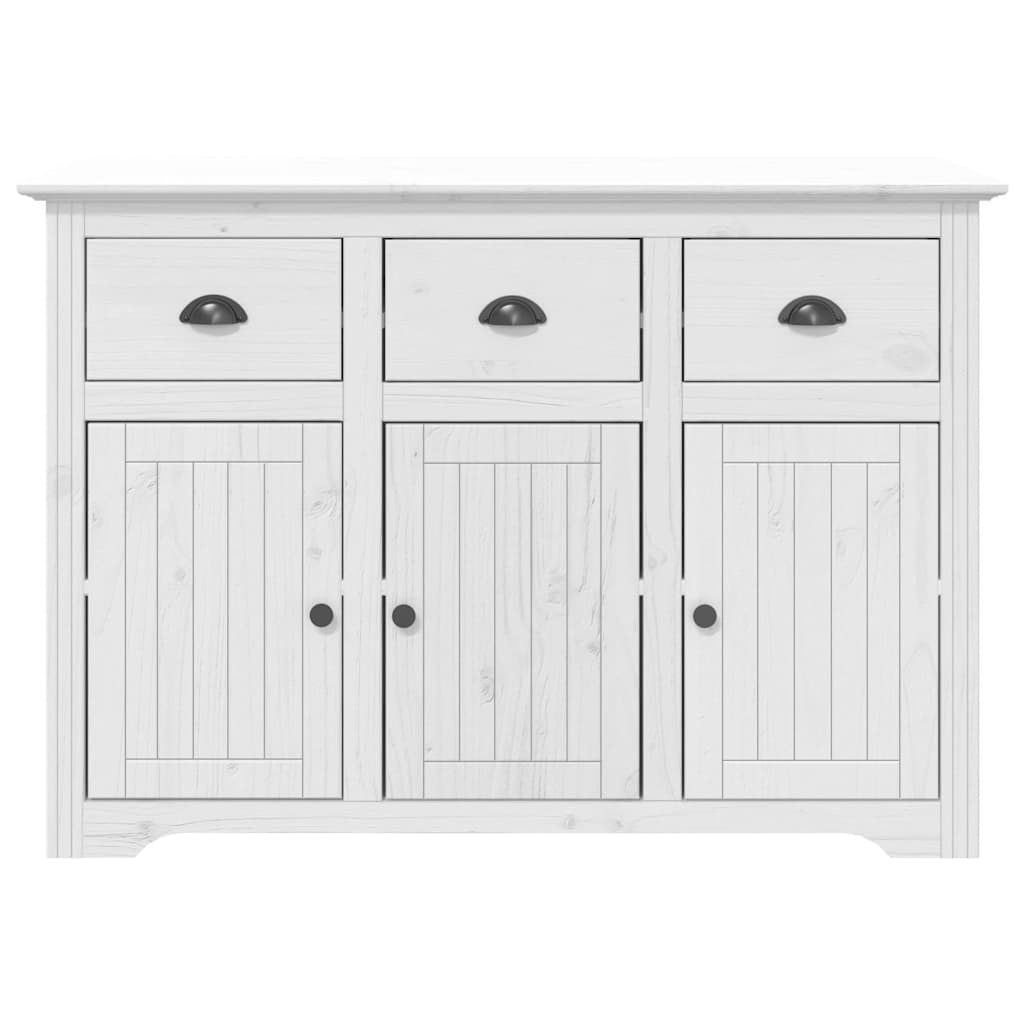 Sideboard BODO White 115x43x79.5 cm Solid Wood Pine