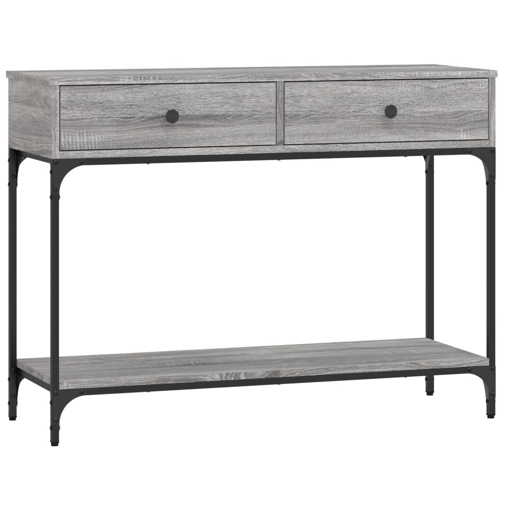 Console Table Grey Sonoma 100x34.5x75 cm Engineered Wood
