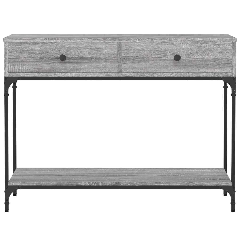 Console Table Grey Sonoma 100x34.5x75 cm Engineered Wood