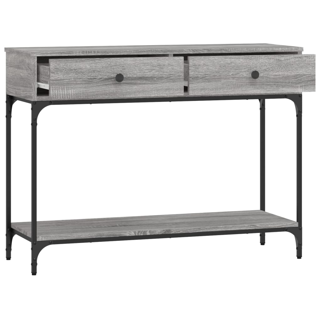 Console Table Grey Sonoma 100x34.5x75 cm Engineered Wood