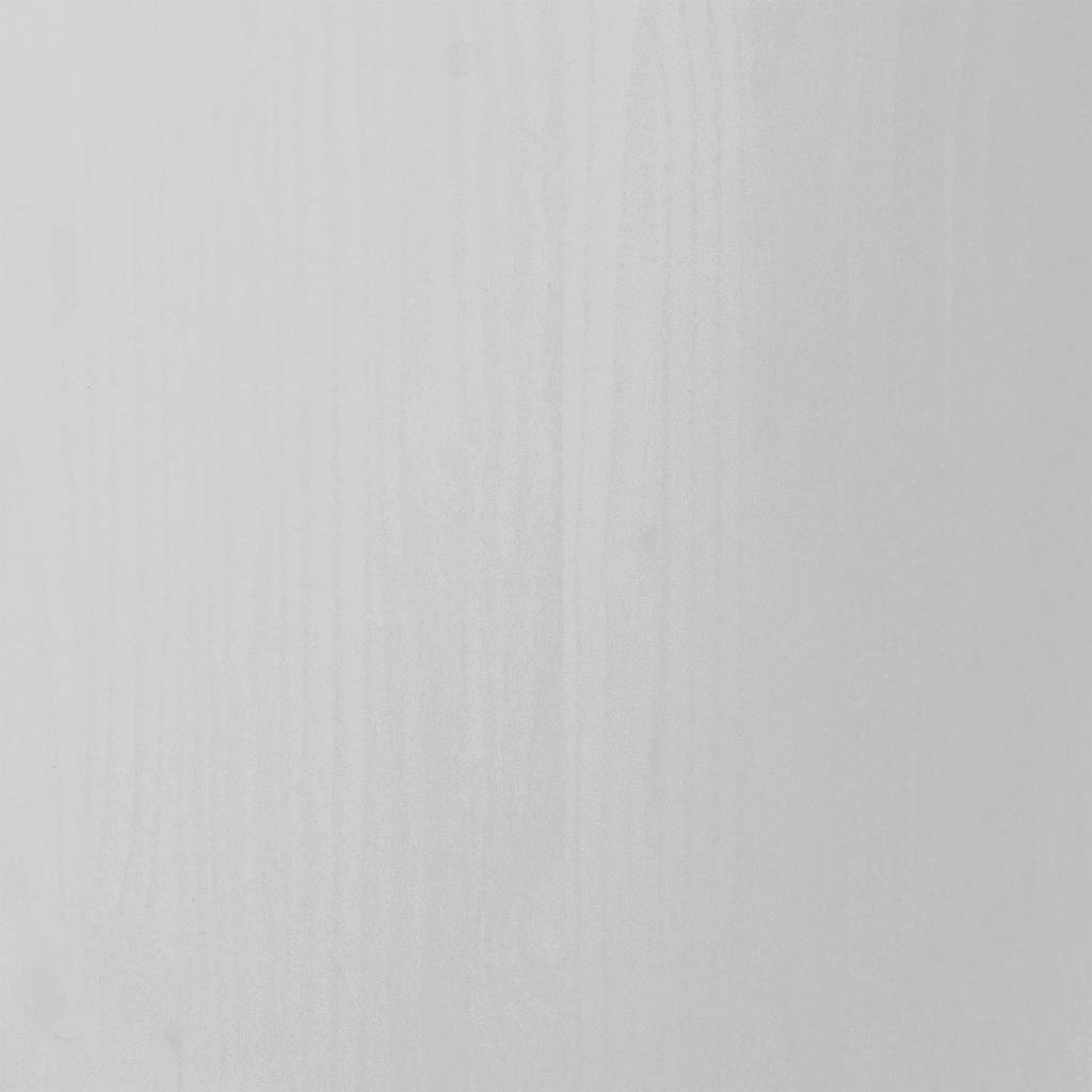 Rolling Cabinet with Drawers MOSS White Solid Wood Pine