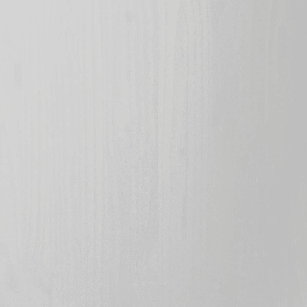 Rolling Cabinet with Drawers MOSS White Solid Wood Pine