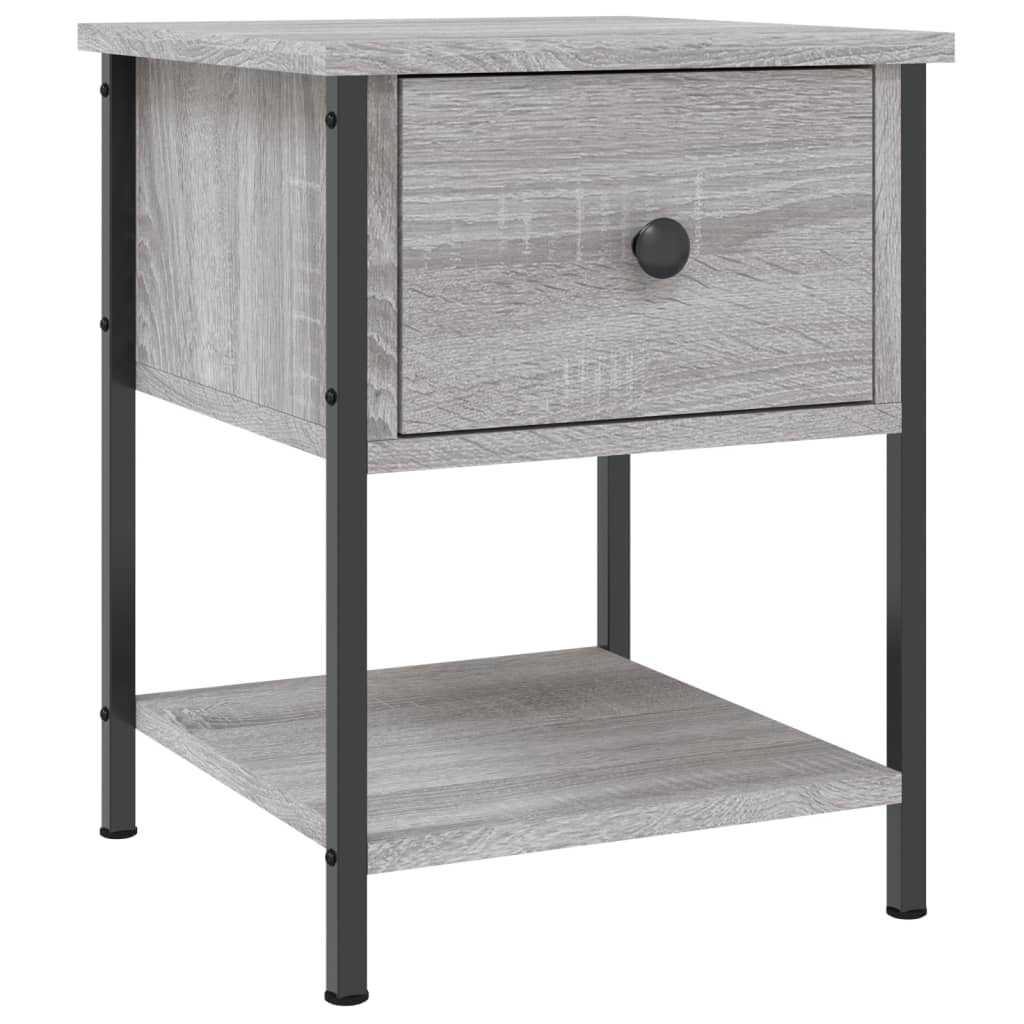 Bedside Table Grey Sonoma 34x35.5x45 cm Engineered Wood