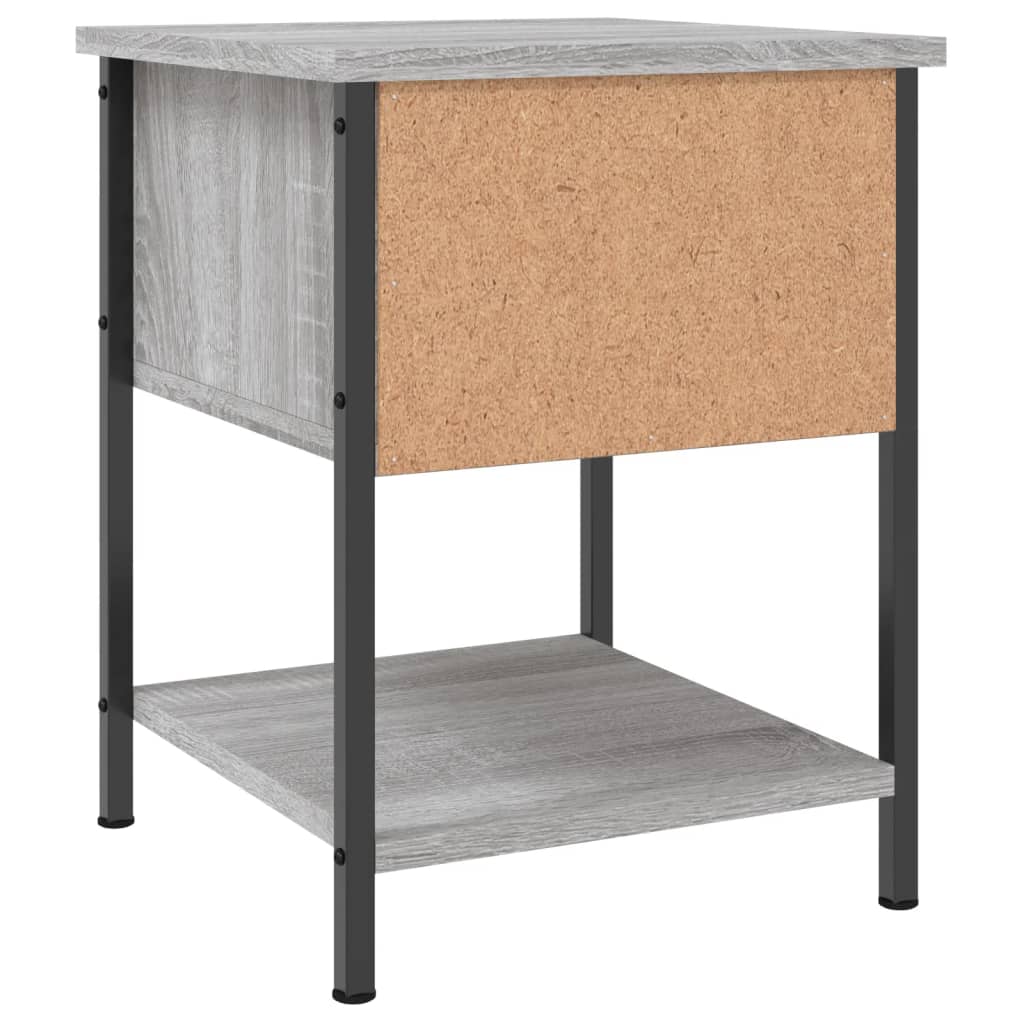 Bedside Table Grey Sonoma 34x35.5x45 cm Engineered Wood