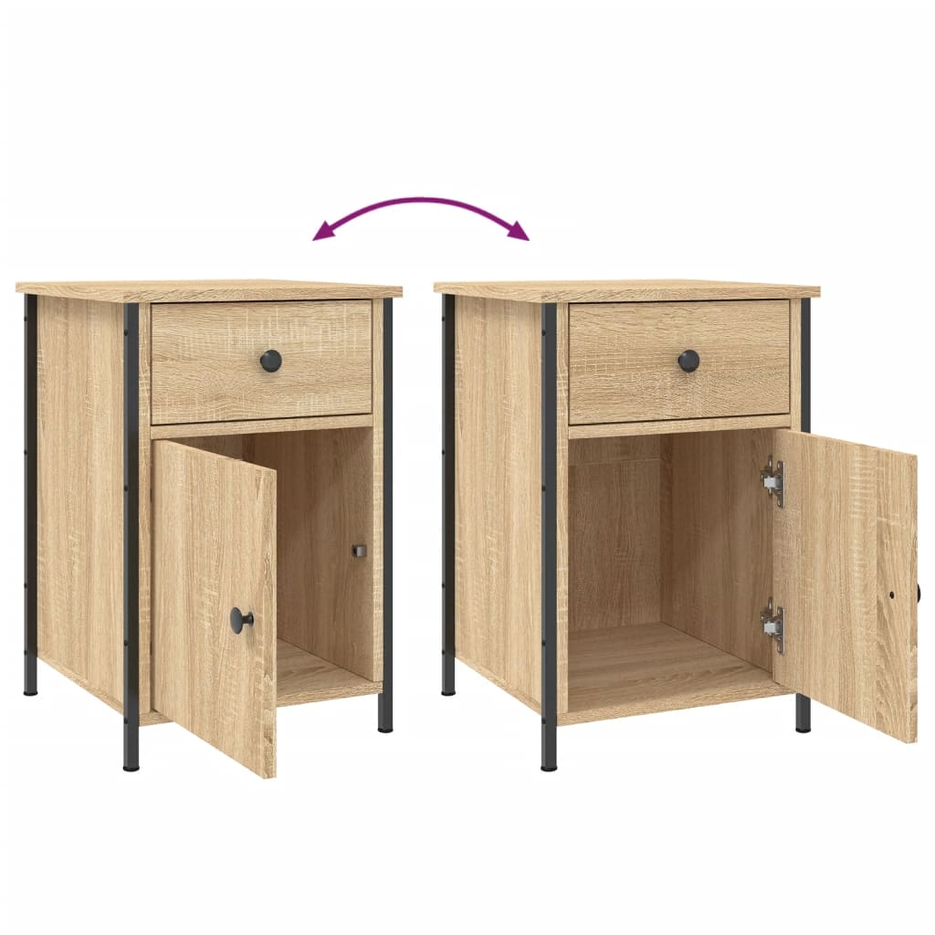 Bedside Cabinet Sonoma Oak 40x42x60 cm Engineered Wood