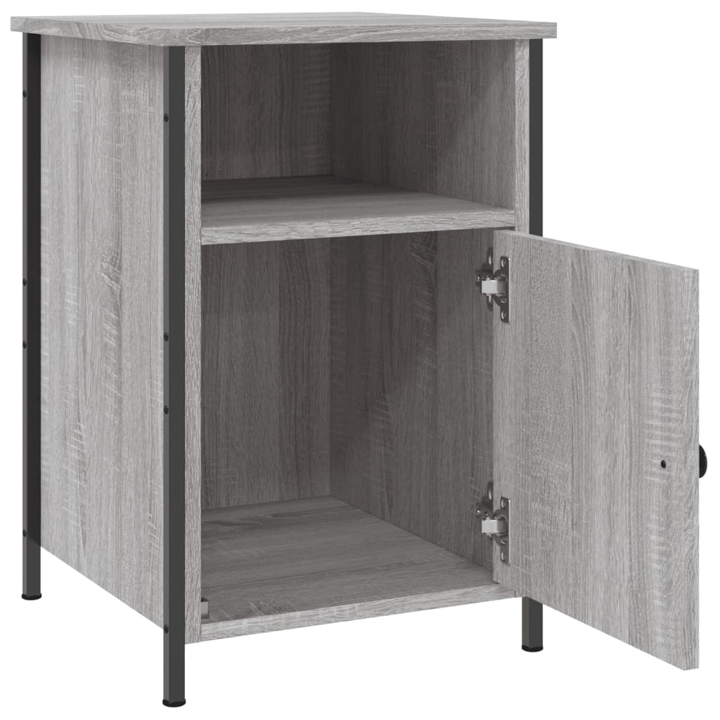 Bedside Cabinet Grey Sonoma 40x42x60 cm Engineered Wood